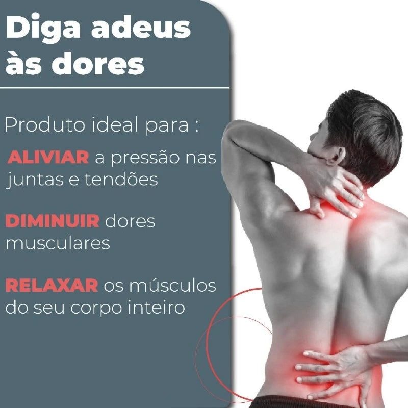 Pistola Massageadora Muscular Elétrica Profissional  Recarregável Linha Premium