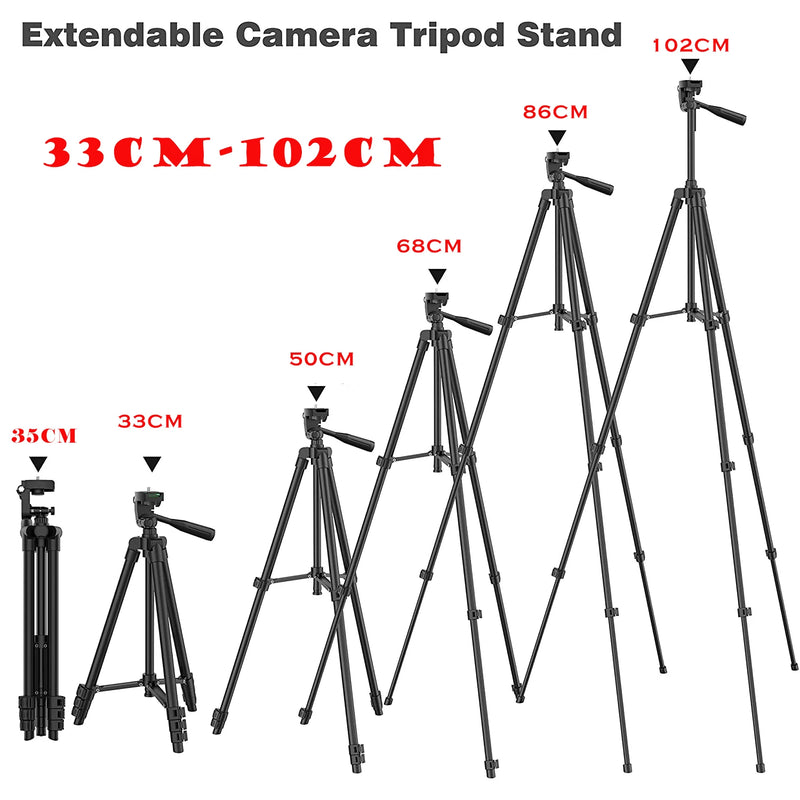 Tripé Fotográfico NA-3120: Versatilidade em Altura, Compatibilidade Universal para DSLR, GoPro e Smartphones, Estrutura em Alumínio Leve para Viagens, Acompanha Controle Remoto para Selfies!